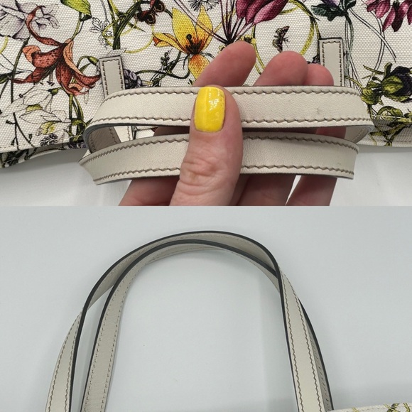 🌷 Gucci Flora Canvas Open Tote Floral - Picture 15 of 16